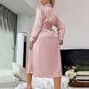 Womens Long Sleeve Nightgown Stylish Spring Summer Robe For Home Wear Comfortable Sexy Sleepwear Soft Ladies Bathrobe