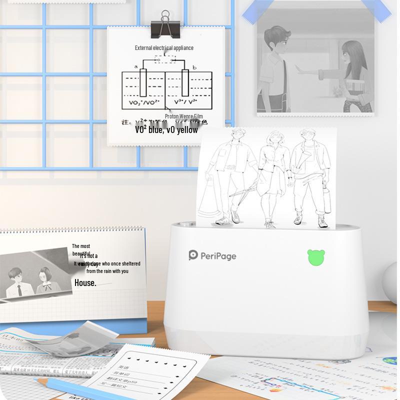 Ailixiong A9 Self-Adhesive Thermal Printing Paper for Photos and Notes, 10-Year Durability, Cat Meow Design.