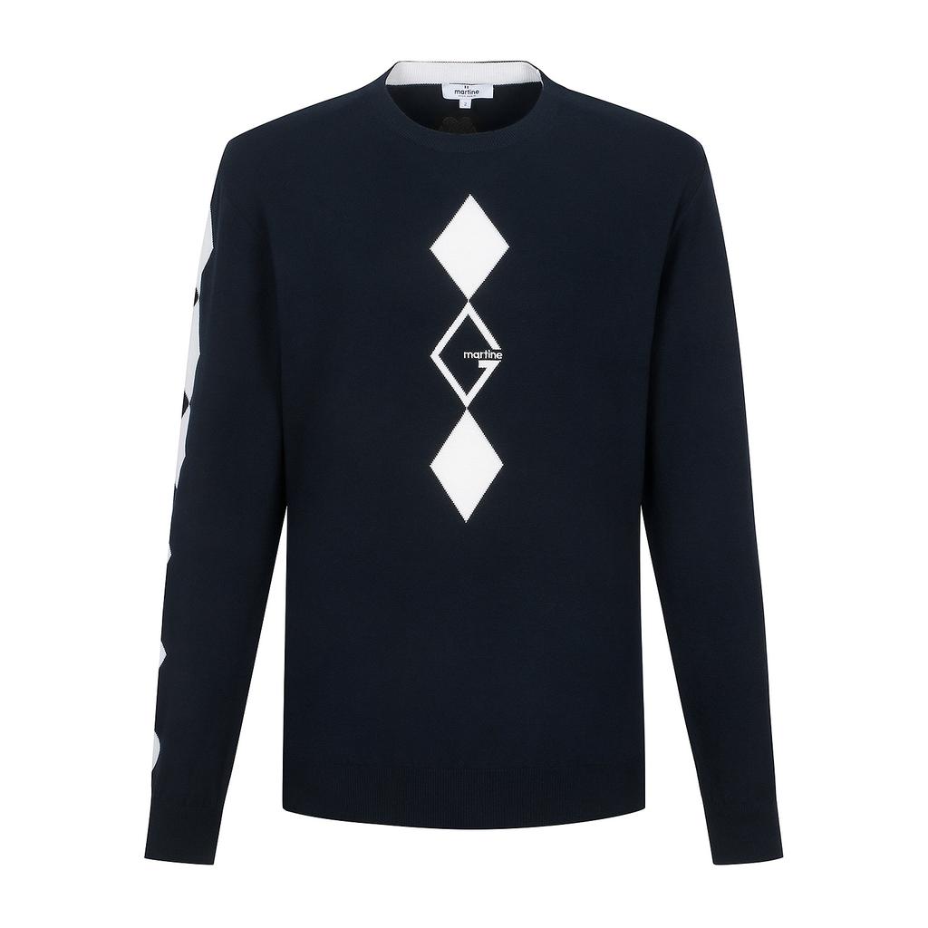 MARTINE GOLF Argyle Intasha Sweater_Navy (Men)