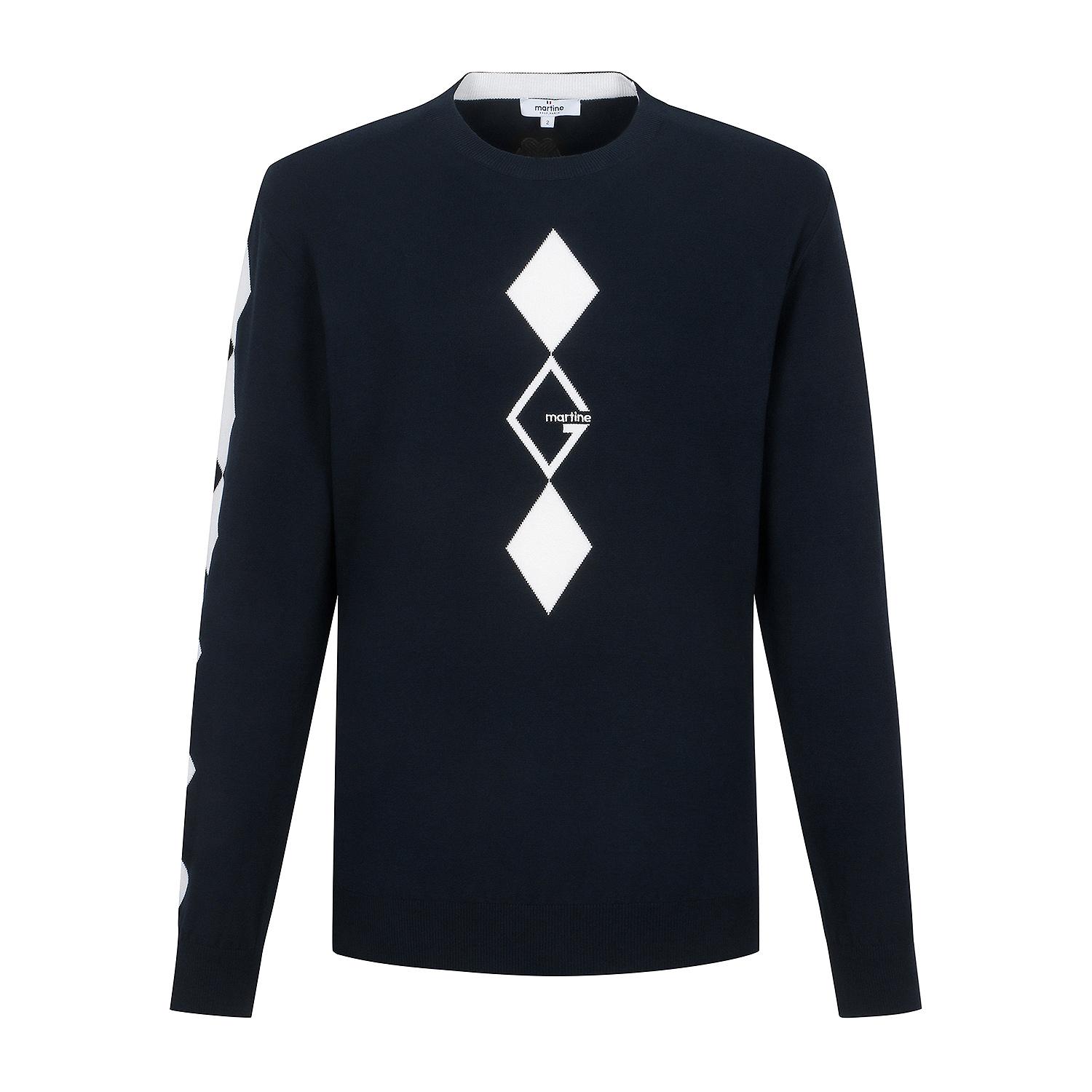 Martin Golf Argyle Intasha Sweater_Navy (Men) Navy/3