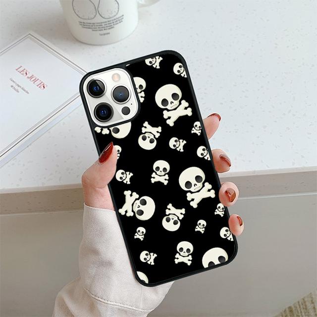 Skulls Bones Skeleton Phone Case For iPhone 17 Air 13 12 14 15 16 Cover For Apple 14 15 16 Pro Max Plus Coque