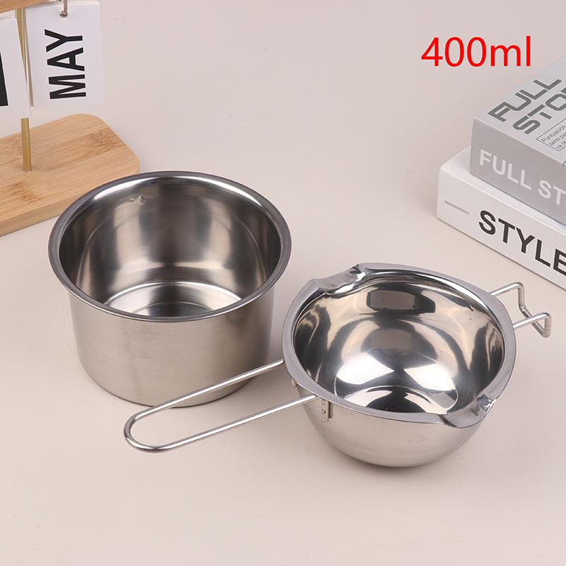 

Горшок для плавления воска со съемной стальной чашей для плавления шоколада, конфет, мыла, набор для изготовления свечей серебряный