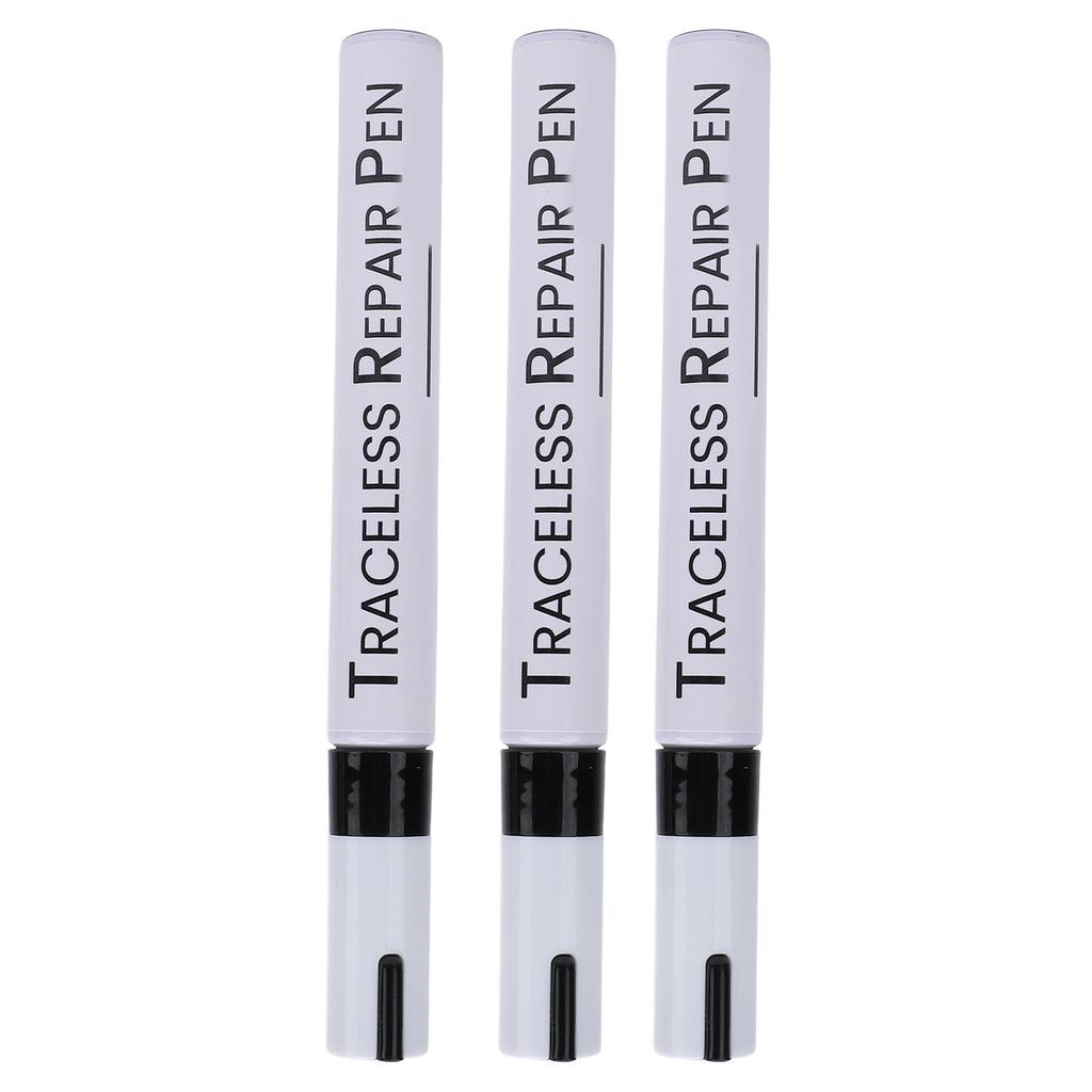 3 Pcs Black Touchup Paint Pen for Car Weather Resistant Long Lasting Automotive Scratch Repair Pen