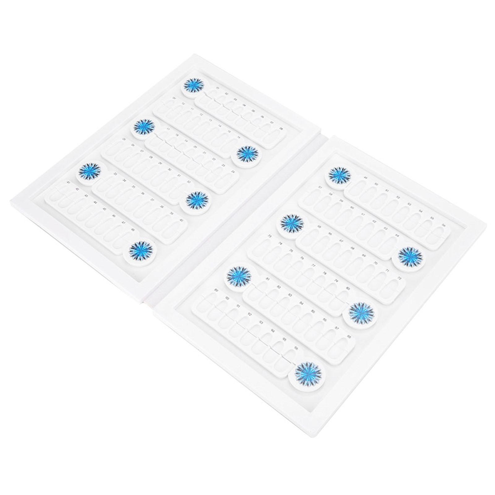 

96 сеток акриловый гель-лак для ногтей цветная карточка-книга магнит накладные ногти цветная демонстрационная доска белая белый