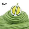 Soft 60ml Butter Slime Non-sticky with Charm Super Stress Relief Fruit Cherry Toy for Children Tear Resistant