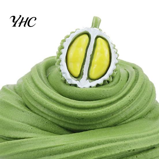 Soft 60ml Butter Slime Non-sticky with Charm Super Stress Relief Fruit Cherry Toy for Children Tear Resistant