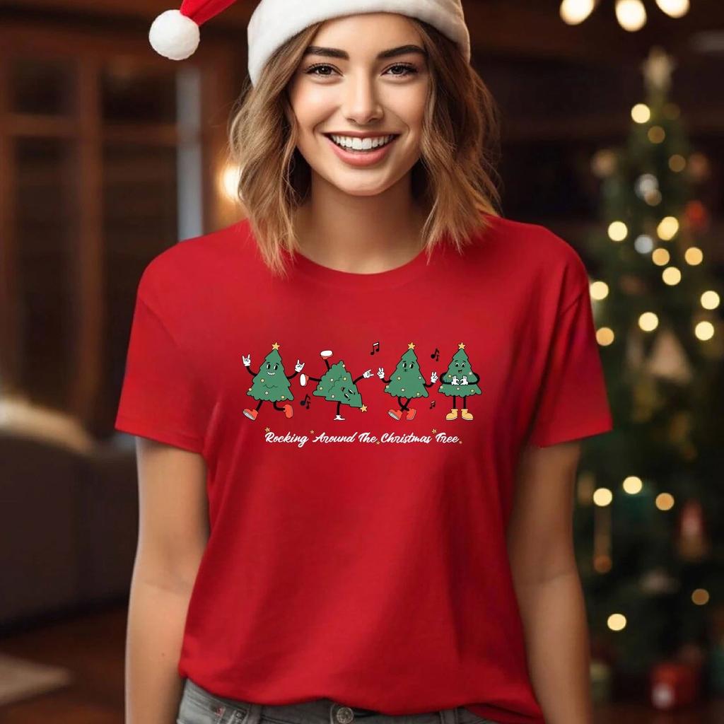 2025 Christmas unisex ,Night before Christmas Family, Rocking Tree CH)