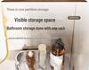 Punch-Free Wall-Mounted Bathroom Storage Shelf