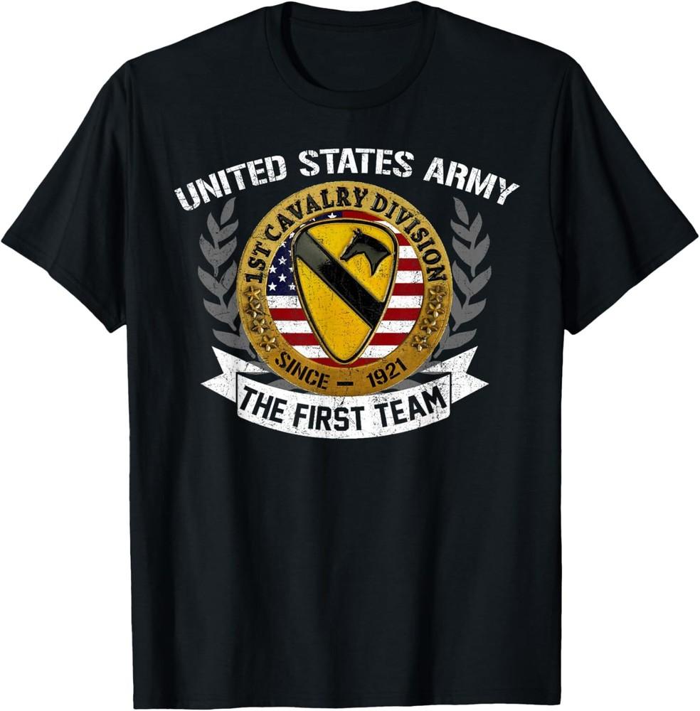 

New Limited 1st Air Cavalry Division, US Army Veteran Gifts T-Shirt Tops Tee XL