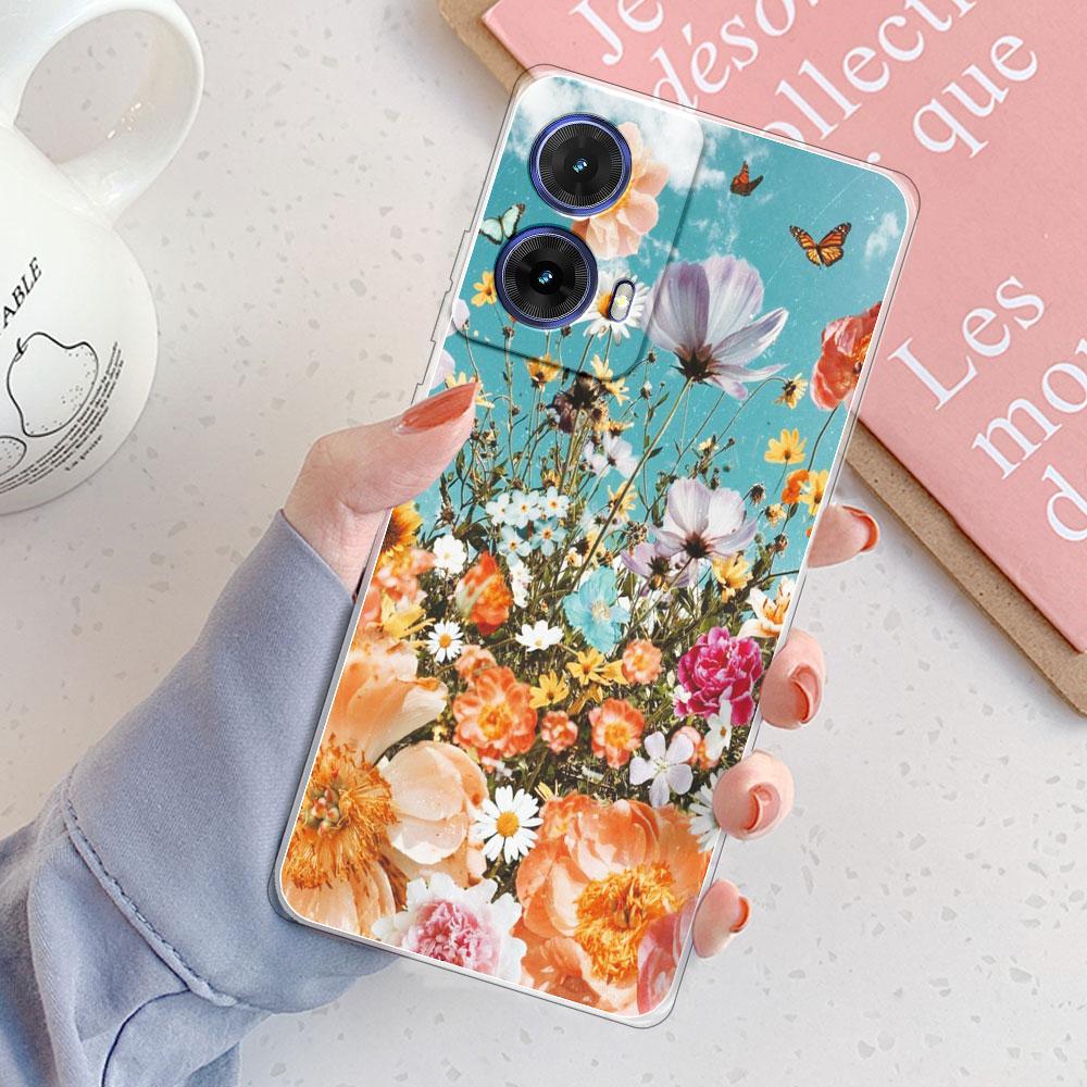 For Motorola Moto G85 5G Case For Moto G85 XT2427 Cover Shockproof Clear Soft Silicone Phone Case for MotoG85 2024 Fashion Funda