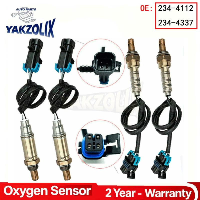 4pcs O2 Oxygen Sensor For Chevy Avalanche Silverado Suburban Tahoe GMC Sierra Yukon Hummer Cadillac Escalade 234-4112 234-4337