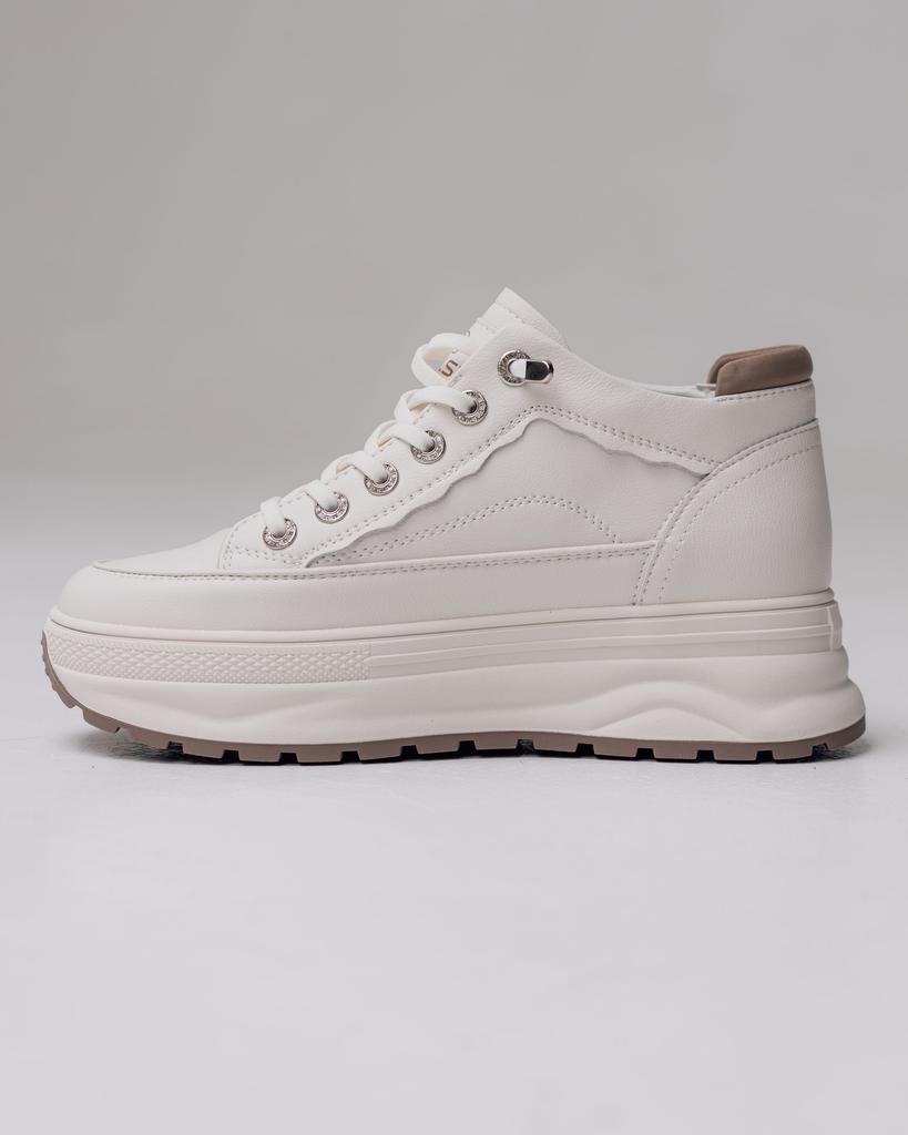 Allsy Platform Boots 193402 36 Milk Leather