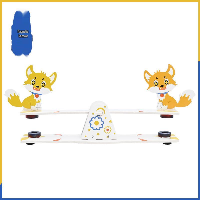 Handmade Magnetic Seesaw Science Kit for Kindergarten Innovation and Experimentation