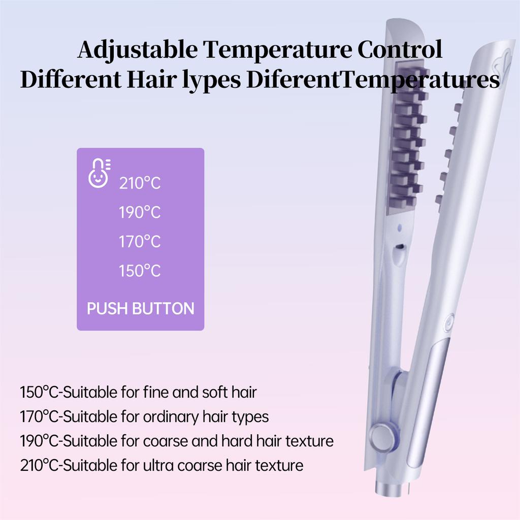 Mini Hair Straightener for Women&Men-4 Heat Settings Flat Iron with Ceramic Plates,Tangle-Free Cord, Safe for Fine,Damaged Hair