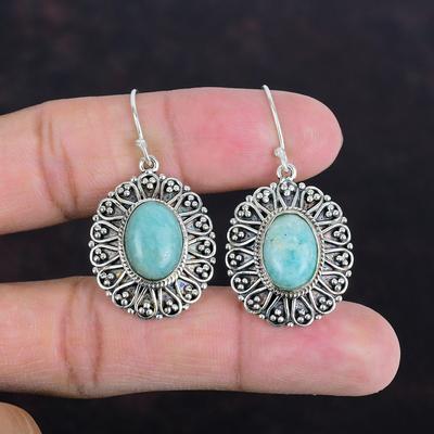 Amazonite Gemstone Earring Handmade Jewelry Vintage Earring 925 Sterling Silver Earring Birthstone Earrings Elegant Jewelry Gifts For Friend