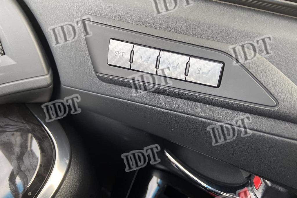 IDT 30 Series Alphard Vellfire Seat Memory Switch Panel Sheet Silver Carbon Interior Sheet