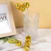 5/20Pcs Disco Balls Cocktail Stirrers Gold Silver Mirror Disco Ball Stick Coffee Beverage Stirrers for 70s 80s Theme Party Decor