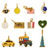 Moda Versatile Fai da Te Taxi Faccina Sorridente Ciondolo Accessori Acciaio Inossidabile Colore Varietà Stile Ciondolo