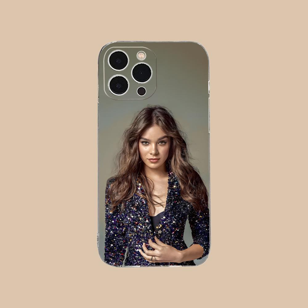 Hailee Steinfeld Clear TPU Mobile Case for iPhone 17 16 15 14 13 12 11 X XR XS Air Pro Max Plus Mini Colorful Cover