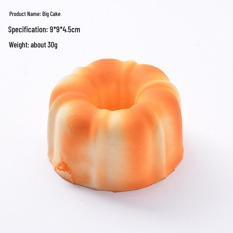 PU Slow Rebound Bread Squeeze Toy - Soft Fragrant Fake Cake for Decompression and Photography Props