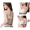 PINK AMY Round Cup Push-Up Bra for Small Bust Women Red Seamless Bra for Flat Chest Enlargement