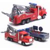 1/43 Diecast Alloy Metal 21CM Towing Crane Road Construction Vehicle Model Toy