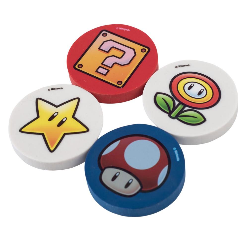 Super Mario Erasers (Pack of 4)