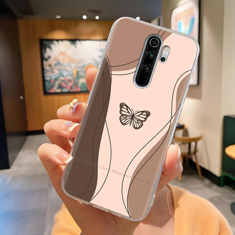 TPU Phone Cases For Redmi Note 8 Pro Case Clear Lovely Flowers Lightweight Cover For Xiaomi Redmi Note8 Pro Phone Housing Fundas