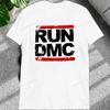 Vintage Run Dmc Hip Hop Rock Muisc Printed Graphic Male Tshirts Short Sleeve Streetwear Loose Women Tshirt Casual Fashion Tees