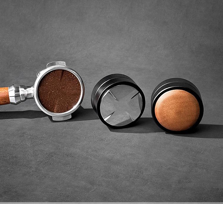 Automatic Height-Adjusting 304 Stainless Coffee Tamper, Self-Weighted, Sizes 51/53/58mm