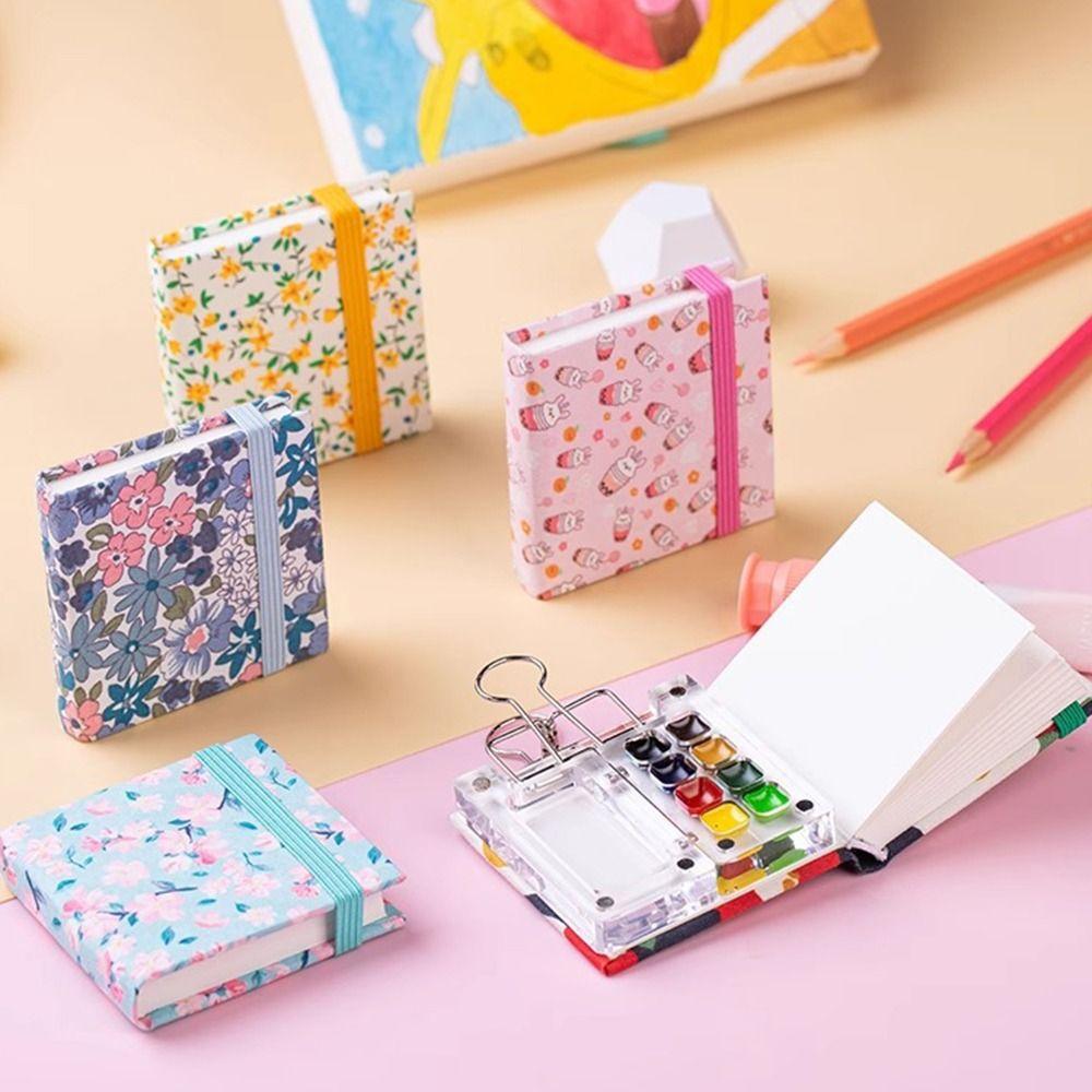 Portable Watercolor Painting Book Square Pocket Sketchbook New Drawing Notebook Art Painting