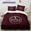 FCN log Bedding Quilt Set Quilt Cover Pillowcase Home Decoration Birthday Gift (1 * duvet cover + 2 * pillowcase, without core)
