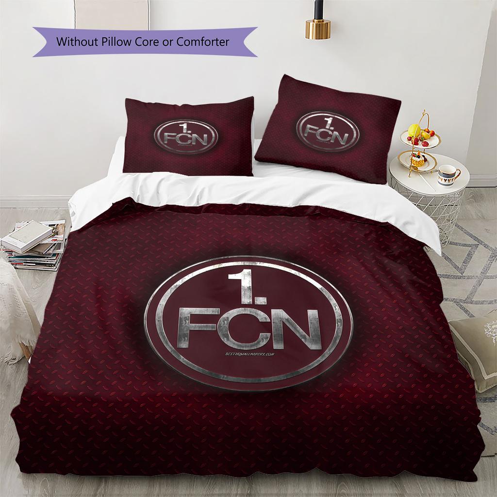 FCN log Bedding Quilt Set Quilt Cover Pillowcase Home Decoration Birthday Gift (1 * duvet cover + 2 * pillowcase, without core)