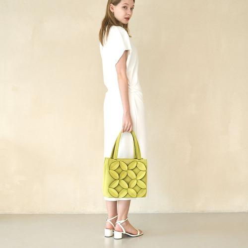 Suin Leaf Square Tote Bag - Cream Yellow