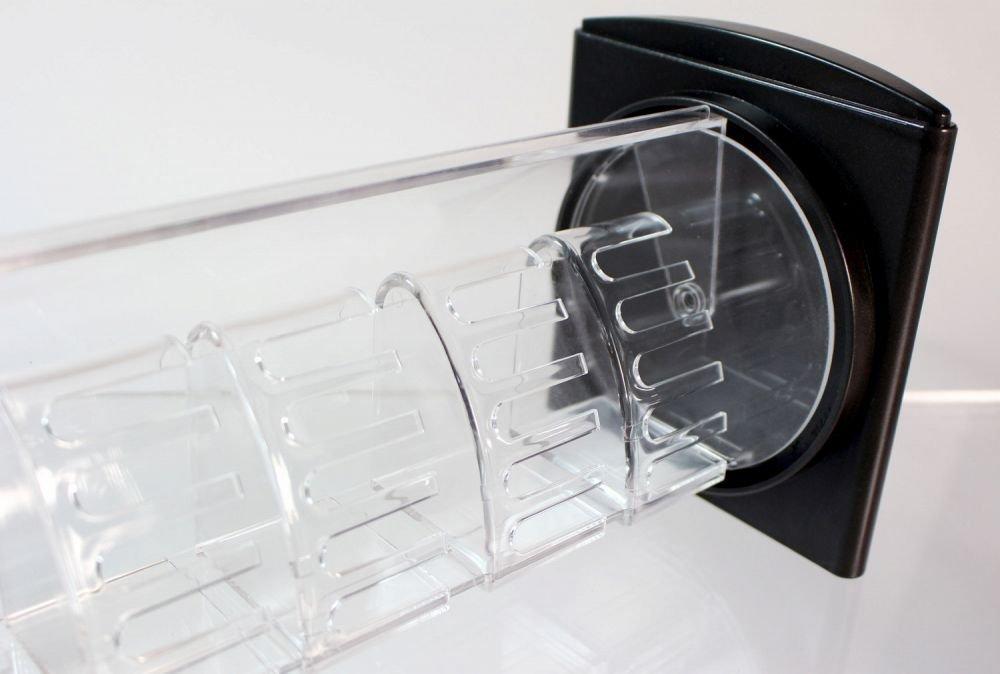 Black Watch Display Case, Made In Japan, Horizontal, Holds 5 Watches, Front Opening, Transparent, 155486