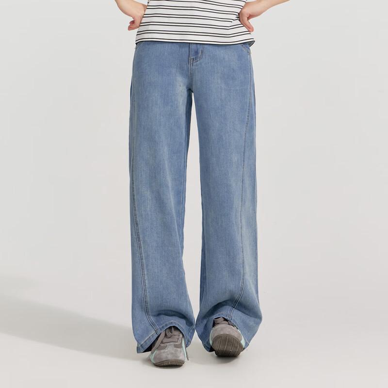 Deesha Girls' & Teens' Washed Denim Wide-Leg Pants