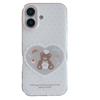 Cartoon Bear Heart Double-Layer Anti-Fall Phone Case for iPhone 14/13 & Apple PROMAX 17/16/15.