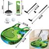 Generic Toilet Golf Set Mini Putting Game With Mat Putter 2 Balls Bathroom Leisure Entertainment Toy Adult Golfers Toilet Fun