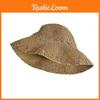 Vintage Xing Bang Bang Sun Hat With Hollow Out Design Breathable And Cool Wide Brim Woven Straw Hat For Women