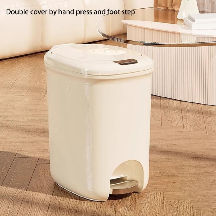Pedal Bathroom Trash Can for Kitchen Hotel Home or Office 8/12L Trash Can with Lid for Household and Professional