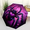 1pc Spider Web Automatic Folding Umbrella, Lightweight Retractable Compact Travel Umbrella, 8-Rib Sturdy Frame, Fine Outdoor Umbrella006