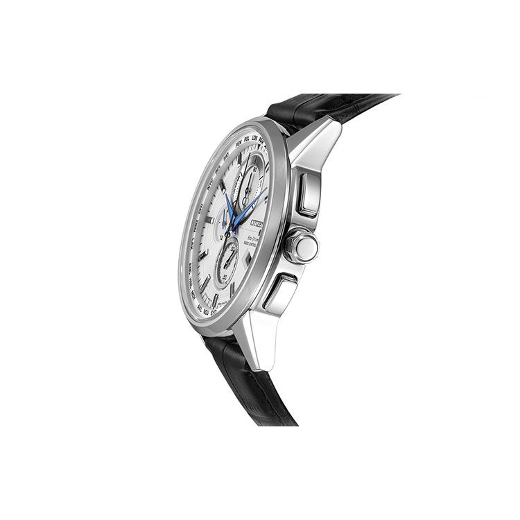 Citizen Collection Ecology Drive Mouvement Quartz Alimenté par la Lumière Bracelet en Cuir de Vache Montre Homme AT8110-11A