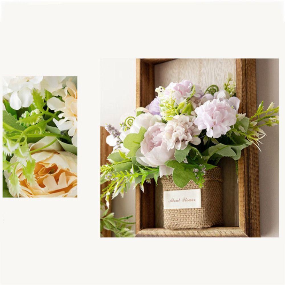 Simulated Flower Wall Hanging Picture Frame 3D Handmade Imitation Flowers Decoration  Wall Hanging