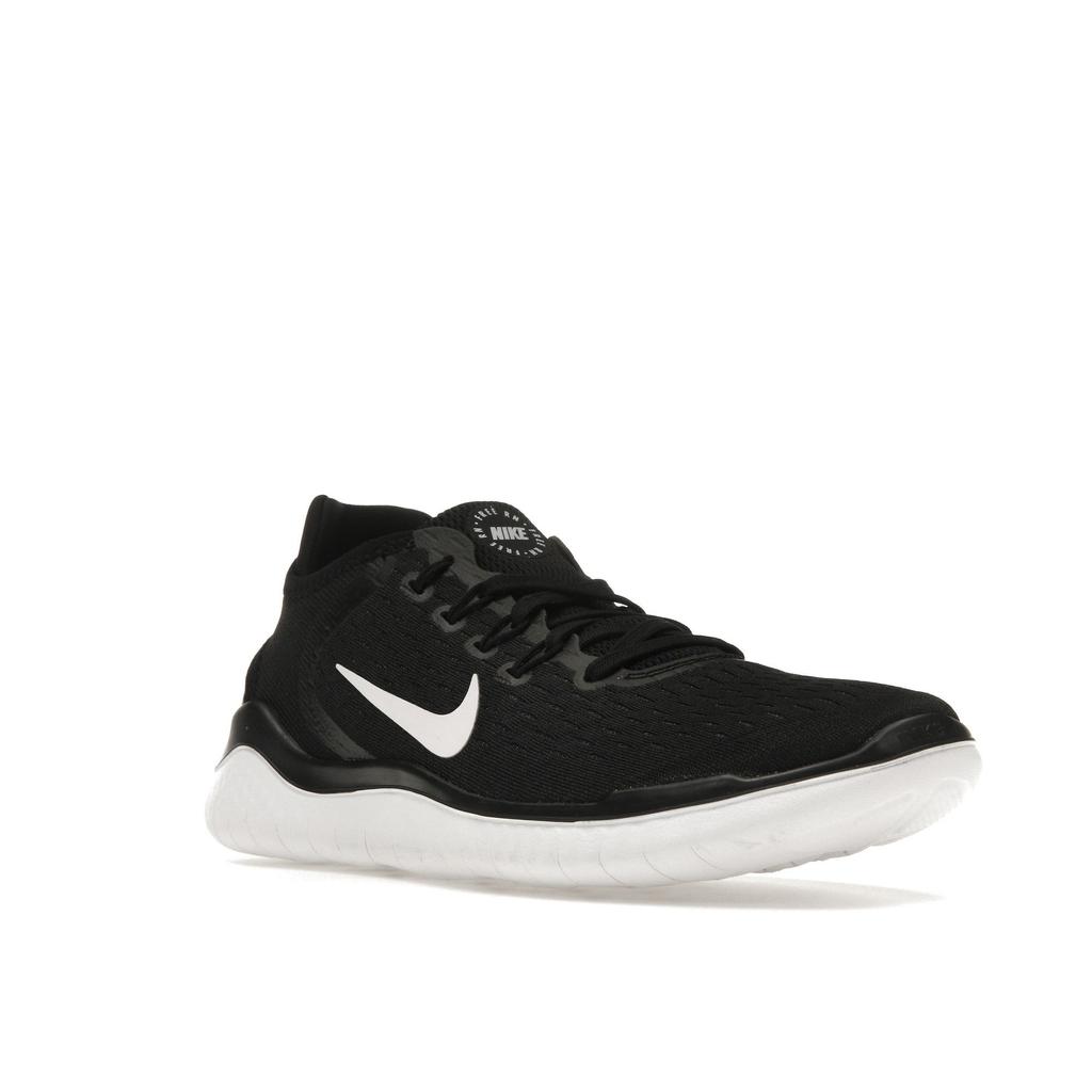 Nike Free RN 2018 Svarte Dame Sneakers Hvite 942837-001