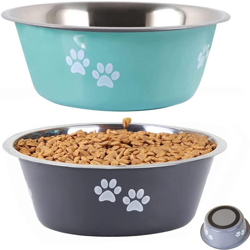 Large Capacity Dog Bowl For Small Medium Large Dog Feeder Bowls And Drinkers Stainless Steel Pet Feeders Pets Dogs Accessories