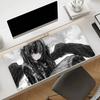 Large Gaming Mouse Pad Antislip Base Stitched Edges Gothic Black Angel Anime Girl Print Keyboard Pad for Gamer Home Office