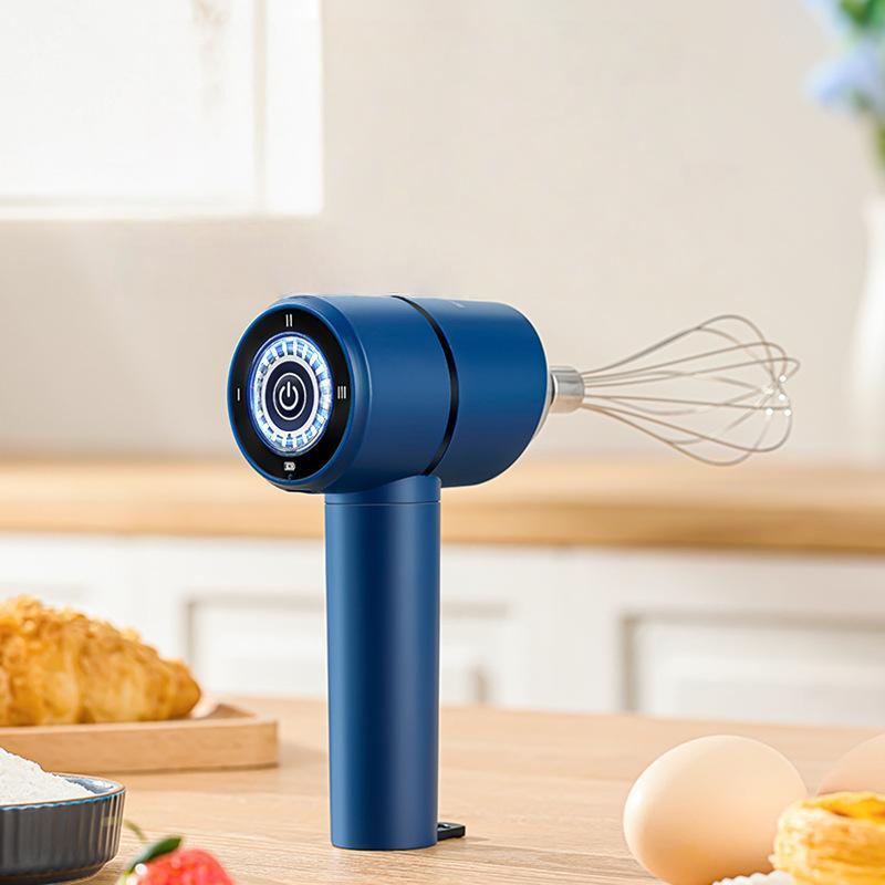 Electric Egg Beater Rechargeable Home Handheld Small Wireless Egg Beater Baking Cream Electric Whip Blender Hand Mixer For Cakes