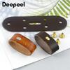 Deepeel Men's Belt Connection Leather Belts Pin Buckle Head Connect Loops Solid Brass Rivet Clasp DIY Leathers Craft Accessories