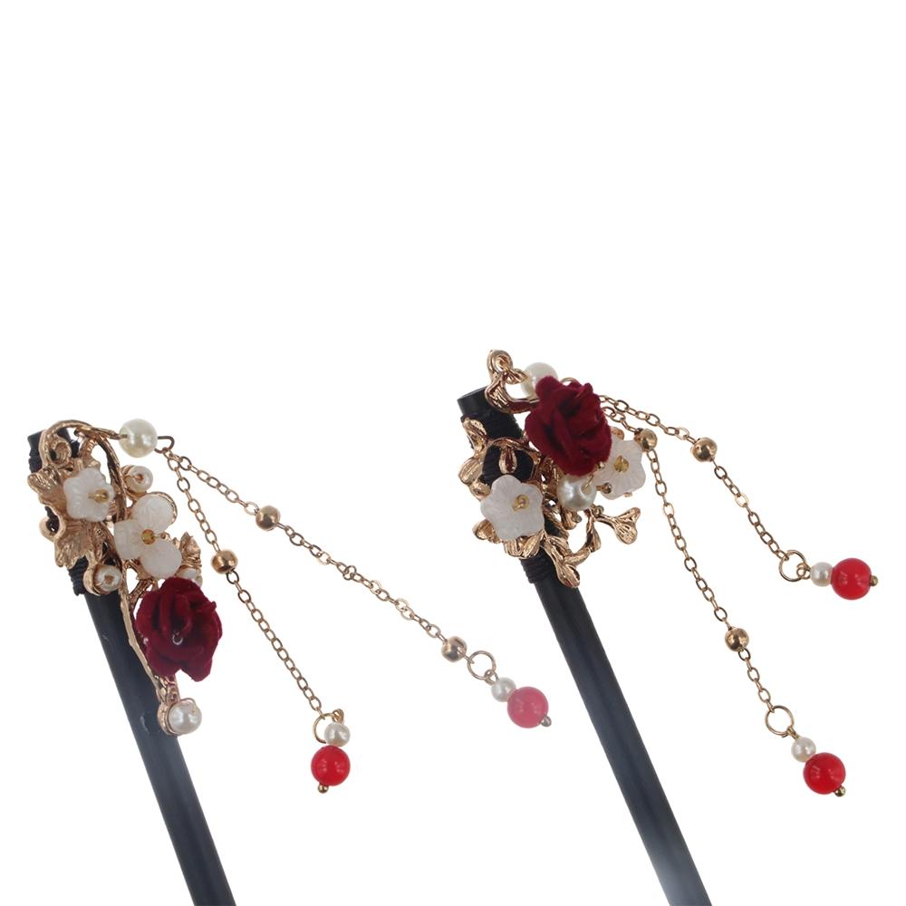 Wood Ancient Headwear Ancient Style Hairpin Chinese Style Headwear Hanfu Hair Sticks Wooden Hairpin