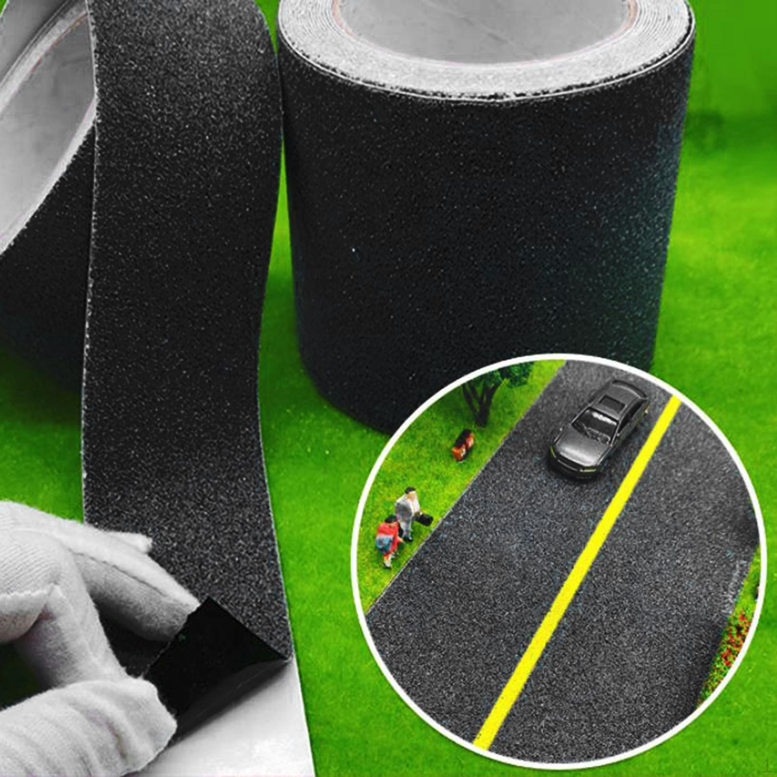 

DIY Модель Железнодорожной Ленты Макет Декорации Материалы для Диорам Архитектурное Здание 5cmx10m Black